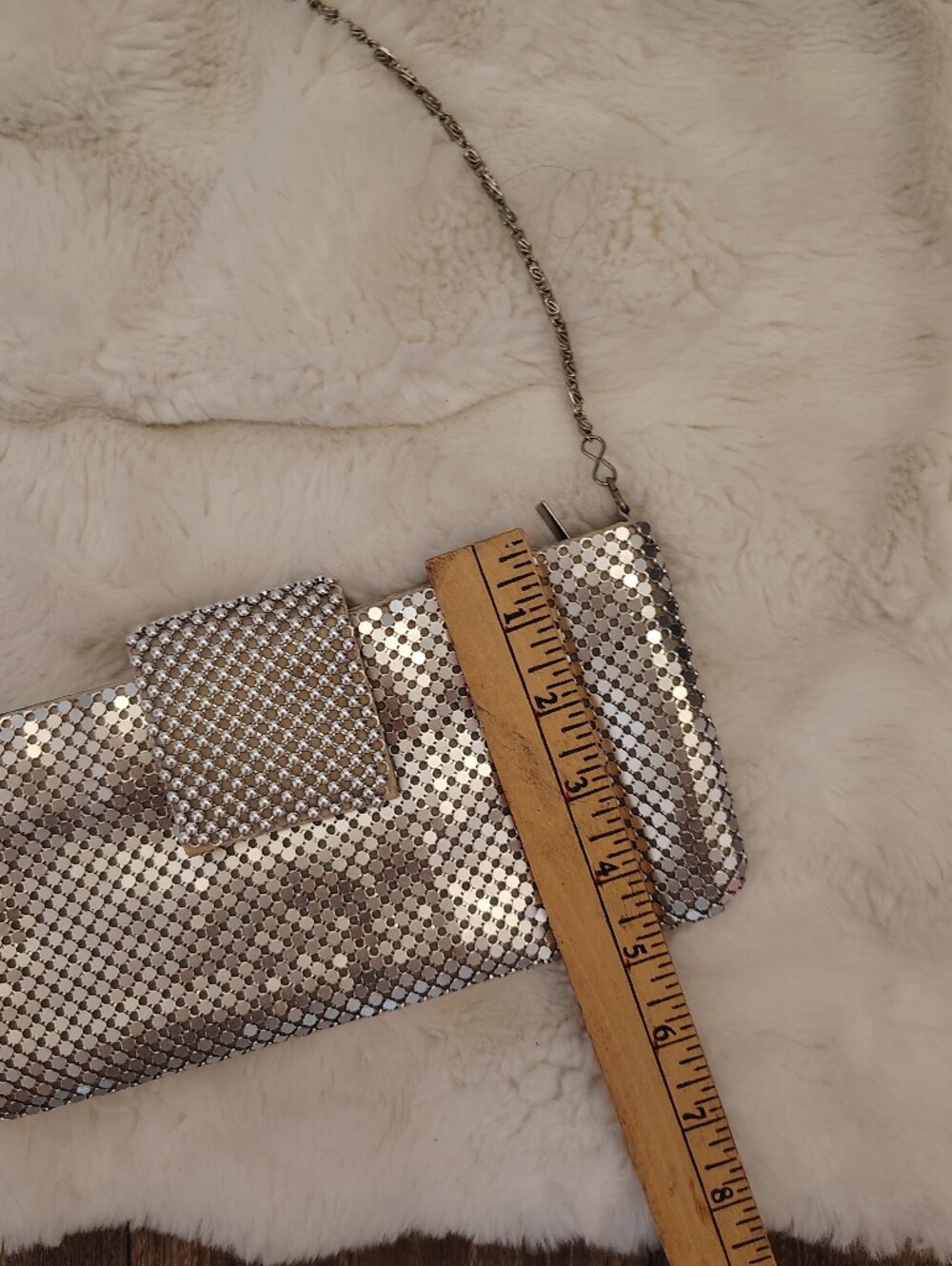 Aluminum Silver Clutch - Picture 7 of 11